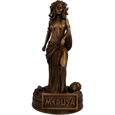 Imagem de Estátua Medusa Mitologia Grega Estatueta - Versão 3 (Cor Cobre Antigo)
