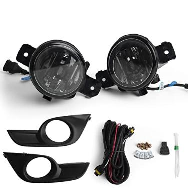 Imagem de RP Remarkable Power, Kit de luzes de neblina de LED para Altima Chrome DRL 2013-2015 com interruptor, fiação, chicote e lâmpadas P1-H11W-5000Lm, estilo Oe, transparente, FL12223