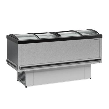 Imagem de Expositor Ilha Gelopar Para Congelados Plus 520 Litros Inox 127V GESV-190C TI