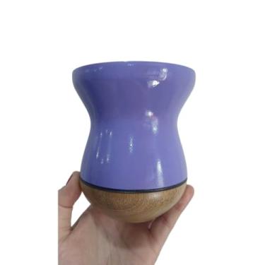 Imagem de Copos de Mate,Cuia Chimarrao Cuia de Madeira Imbuia Tratada para Chimarrão Premium(Roxa madeira)