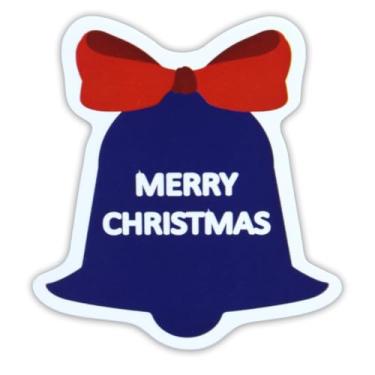 Imagem de Adesivos fofos de Feliz Natal com 2 rolos de vinil à prova d'água autoadesivos para selagem de Natal para assar embalagens de alimentos artesanais, embrulho de presente, cartões, caixas, envelopes