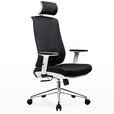 Imagem de Cadeira de escritório cadeira de jogos ergonômica e-sports ergonômica cadeira de corrida com encosto alto assento balde, cadeira de escritório giratória para computador (cor: preto)