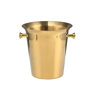 Imagem de GNHGDFFDF Balde de gelo 5l Balde de gelo balde de cerveja vinho champanhe balde de gelo grande balde de champanhe balde de gelo de aço inoxidável