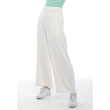 Imagem de Calça Social Clara Feminina Alfaiataria com Pregas Sob-Feminino
