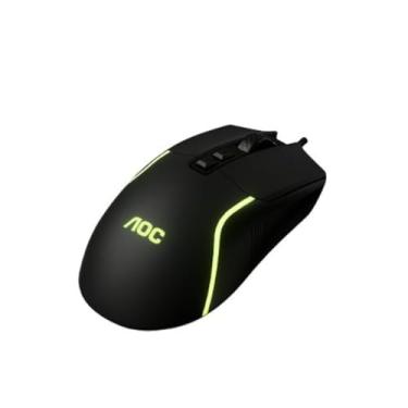 Imagem de Mouse Gamer com Fio, 7200 DPI, 7 Botões, Iluminação RGB 7 Cores, Preto, 12,5x6,5x4cm, Plug and Play para Windows e Mac