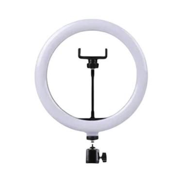 Imagem de Luz De Anel LED Dimmable Para Selfie Com Suporte Para Telefone, Lâmpad