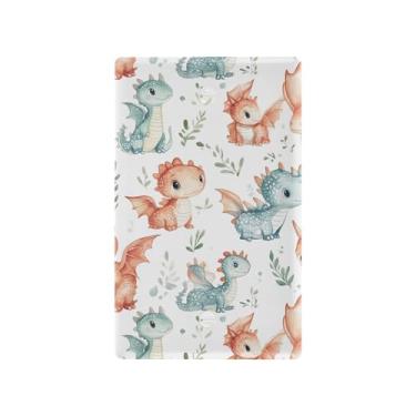 Imagem de SEHANY Capa de parede de tomada dupla de dinossauro engraçado, tamanho padrão e à prova de calor, placas decorativas para decoração de escritório doméstico (11,5 cm x 7 cm)