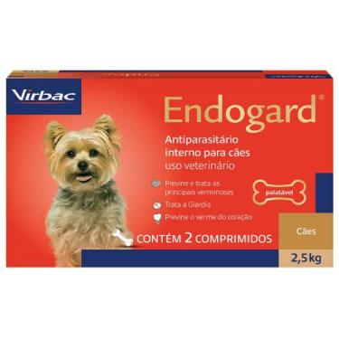 Imagem de Vermífugo Endogard para Cães até 2,5 kg com 2 Comprimidos - Virbac