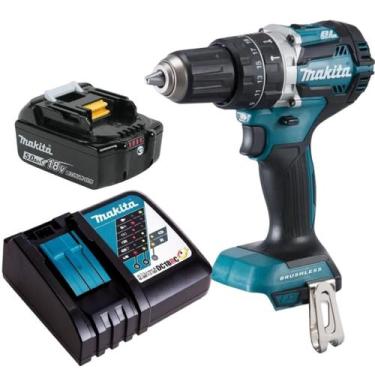 Imagem de Furadeira Parafusadeira Imp. A Bateria 18v 5ah Dhp484z Makita C/ Carrg