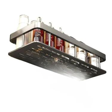 Imagem de Suportes De Parede Para Casa De Banho, Prateleiras Adesivas E AcessóRios(KIT 3-Preto-Quadrado-espessura)