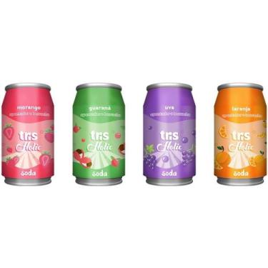 Imagem de Apontador TRIS Soda com Depósito e Borracha 2 em 1 (display com 16 Uni