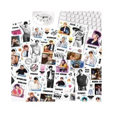 Imagem de Adesivos Impermeáveis Kpop Skz Série 8PCS Para Caderno, Skateboard, DI