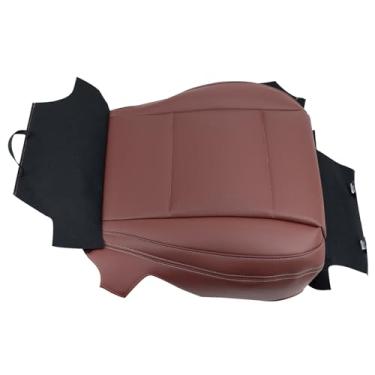 Imagem de Prefer Warehouse Capa de assento de couro perfurado Tan | Compatível com Subaru Outback 2015-2017 e Legacy 2015-2019 - Serve para assentos aquecidos e A/C (marrom, parte inferior do passageiro)