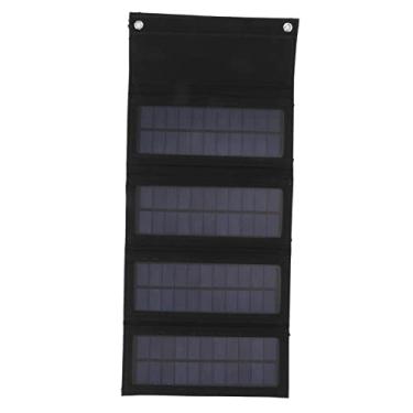 Imagem de Zopsc Carregador de Painel Solar Dobrável de 40 W, Energia Portátil, Carregador de Energia Renovável de Emergência, Leve, Portátil para Acampamento, Caminhadas, Atividades Ao Ar Livre (Preto)
