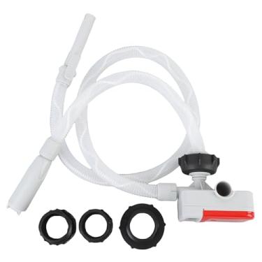 Imagem de aqxreight Bomba de Bateria de Energia Portátil Com Parada Automática de 2,4gpm de Bateria Operada por Bateria, Bomba de Sifão Elétrica Com 3 Adaptadores para Gasolina Derv Querosene Leves