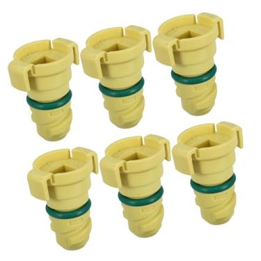 Imagem de VekAuto 6 peças de substituição de bujão de drenagem de óleo de motor de carro ABS para Ford F150 2015-2021 FT4Z-6730-A BC3Z-6730-A acessórios automotivos