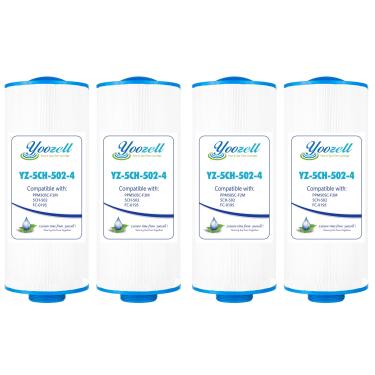 Imagem de Yoozell Cartucho de filtro de spa 5CH-502 substitui PPM50SC-F2M, Filbur FC-0195, Marquis Spa 20041, 20091, 370-0237, C-5303, Darlly 50501, 5.1 cm rosca macho/filtro de banheira de hidromassagem MPT,