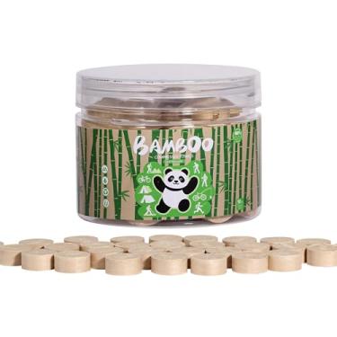 Imagem de Comprimidos para toalhas – 100% bambu Compostável Tabletes de papel higiênico para viagens, caminhadas, acampamento e mochilão