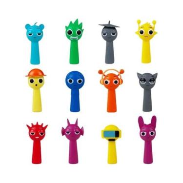 Imagem de Figuras De Ação Sprunki 35-7cm PVC Conjunto De 8 12 24 48 Brinquedos D