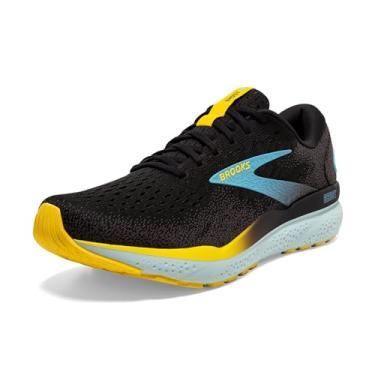 Imagem de Brooks Tênis de corrida masculino Ghost 16 Neutral, Preto/ferro forjado/azul, 38