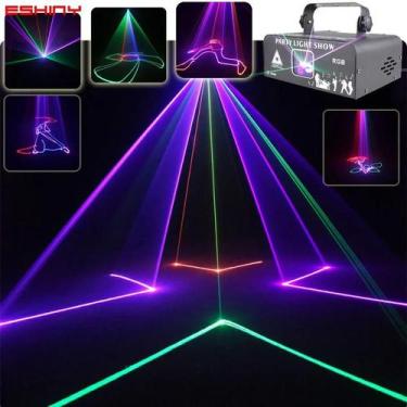 Imagem de Luz De Disco Com Feixes De Laser RGB DMX Projetor Para Festa DJ DM500 