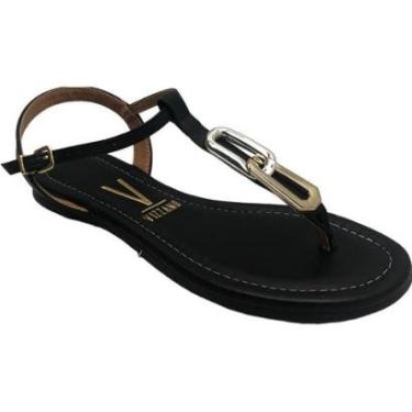 Imagem de Sandália Rasteira Vizzano Aplique Metalizada-Feminino