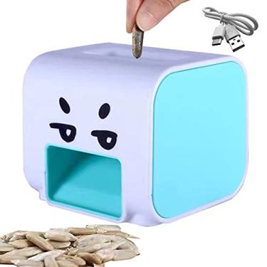 Imagem de Abre-sementes de melão automático Máquina descascar sementes girassol elétrica portátil com tecnologia detecção óptica Proteção Longa duração da bater