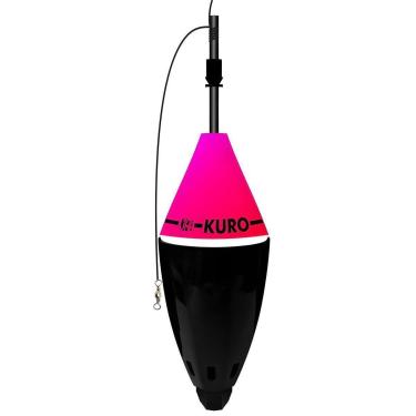 Imagem de Boia Cevadeira de Pesca Kuro Lastro Encapsulado Rosa e Preto Cor 665 - JR Pesca-Unissex