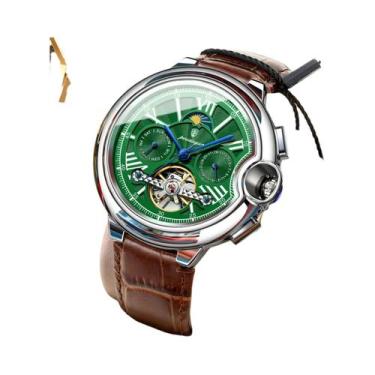 Imagem de Relógio De Luxo Masculino Em Aço Inoxidável Automático Mecânico À Prov