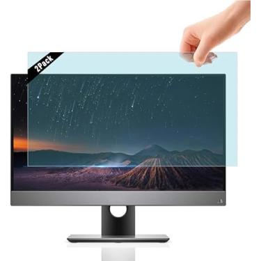 Imagem de Brevynx [Pacote com 2] Protetor de tela de luz azul removível antirreflexo de 61.0 cm para monitor de computador 16:9 - filtro antibrilho, anti-arranhões, proteção ocular antiUV para PC