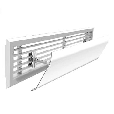 Imagem de Capa de ventilação do defletor de ar condicionado ajustável, 20 cm, evita que o ar frio sopre em linha reta, ideal para uso doméstico e escritório, acessório CA de parede lateral/teto branco