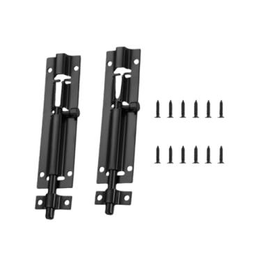 Imagem de Parafuso de aço trava deslizante barril fechadura porta portão parafuso para sala de armazenamento quarto porta janela CA