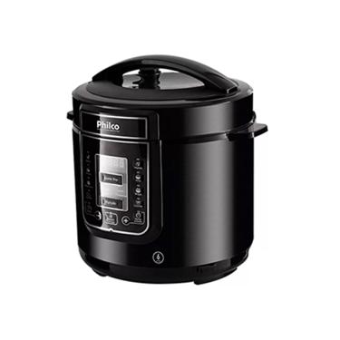 Imagem de Panela de Pressão Digital 6L Inox Preta 220V - Philco