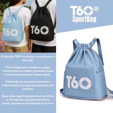 Imagem de Mochila T60 Cinza Compacta Viagem Academia Escola Fitness, Cinza