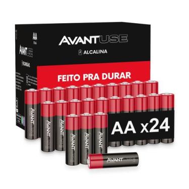 Imagem de kit 24 Pilhas Alcalina Pequena AA 1.5v 2A Cod: 408000017-12 Avant Use