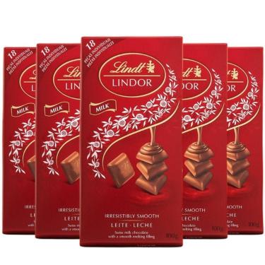 Imagem de Kit Com 5Un Chocolate Suiço Lindt Lindor Milk 100G