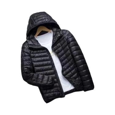 Imagem de Masculino 0-10  Jaqueta De Inverno Ultra Leve Com Capuz Em Plumas De P