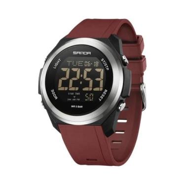Imagem de Relógio Digital Esportivo À Prova d'Água Para Estudantes Multifunciona