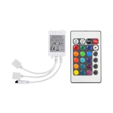 Imagem de Controlador LED RGB 12V 4 Pinos Com Mudança De Cor E Caixa Receptora D
