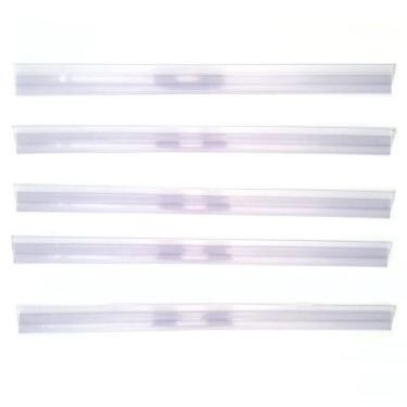 Imagem de Porta Etiqueta Bandeja Gondola Lx 92 Cm Transparente Kit C50