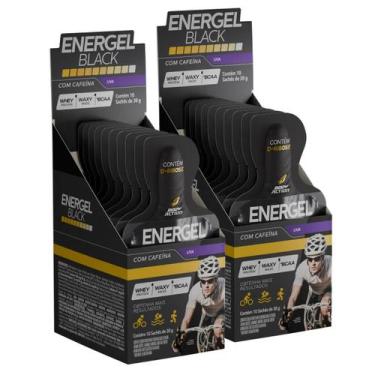 Imagem de 2x Energel Black Cafeina Body Action Uva 10 Unidades 30g -, Uva