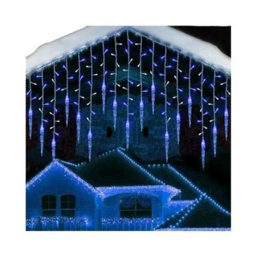 Imagem de Guirlanda De Natal Externa Com Luzes LED Em Forma De Cascata Para Deco