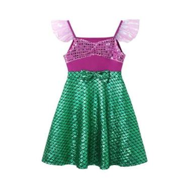 Imagem de Vestido De Princesa De Verão Para Meninas, Fantasia De Rapunzel Elsa A