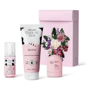 Imagem de Kit Presente Cuide-se Bem Deleite Oboticário (3 Itens) - Mais Vendido 