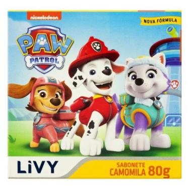 Imagem de Sabonete em barra Patrulha Canina Camomila Livy 80g