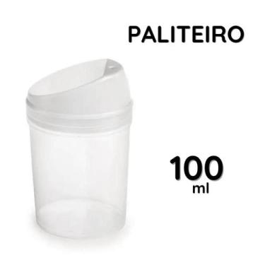 Imagem de Paliteiro Porta Palitos Dente Mesa Cozinha Plástico 100ml com Tampa En