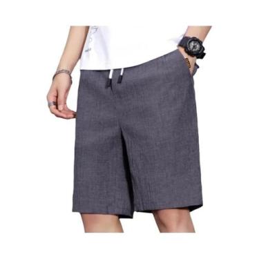 Imagem de Shorts Casuais De Verão Masculinos Para Corrida, Moda Praia, Calças Re