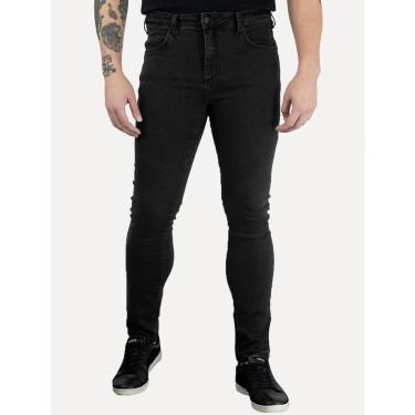 Imagem de Calça Colcci Jeans Masculina Super Skinny Denim Stone Preta-Masculino