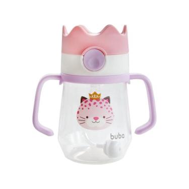 Imagem de Copo de Treinamento Canudo com ALÇA 240ML Coroa Buba, Rosa