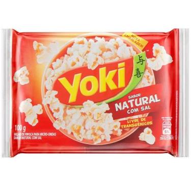 Imagem de Pipoca de Micro-ondas Yoki Natural com Sal - 100g